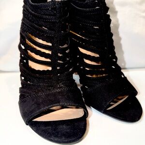 LC Lauren Conrad Elegant Black Women's Heeled Sandals